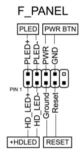 front panel connectors