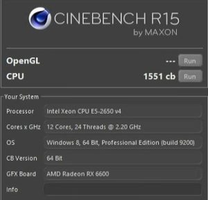xeon e5 2650 v4 cinebench r15 1