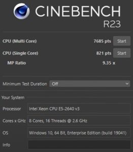 xeon e5 2640 v3 TBU cinebench r23 1 xeon e5 2640 v3 TBU cinebench r23 1