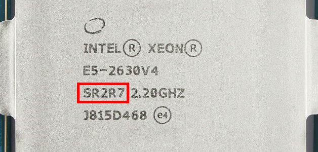 xeon e5 2630 v4 s spec Xeon E5-2630 v4 — S-spec codes on IHS