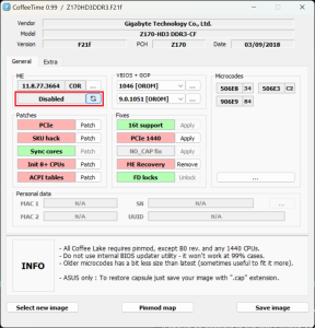 coffeetime 0 99 Me disabled