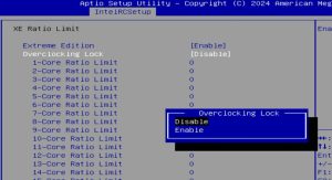 x99 bios cpu p state control xe ratio limit overclocing lock