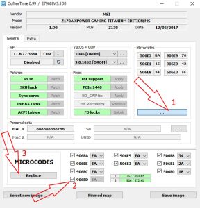 coffee time 0.99 microcode replace 1