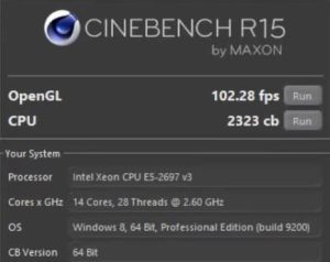 xeon e5 2697 v3 cinebench r15 tbu