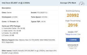 xeon e5 2697 v4 passmark