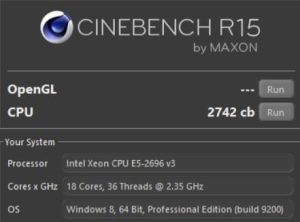 xeon e5 2696v3 cinebench r15 tbu 1