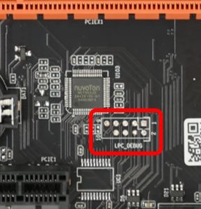 X99H DEBUG port location