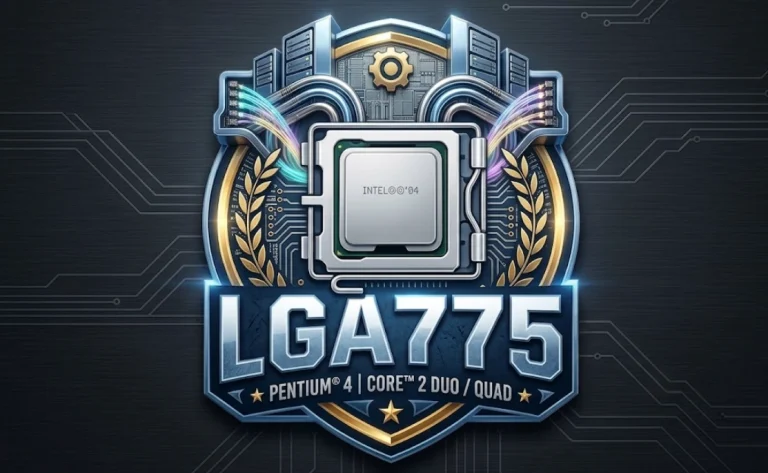 LGA775 logo 3 Socket Intel LGA775