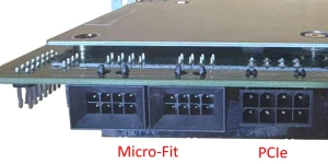 amd bc 250 power connectors AMD BC-250 power connectors: PCIe 8-pin and Micro-Fit