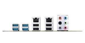 Huananzhi x99 F8D Plus back panel ports Huananzhi x99 F8D Plus back panel ports