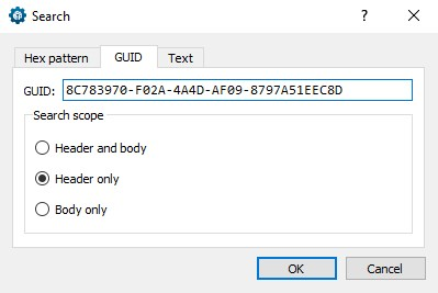 Searching by GUID for the CPU multiplier module